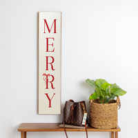 Vertical Merry Barnwood Sign