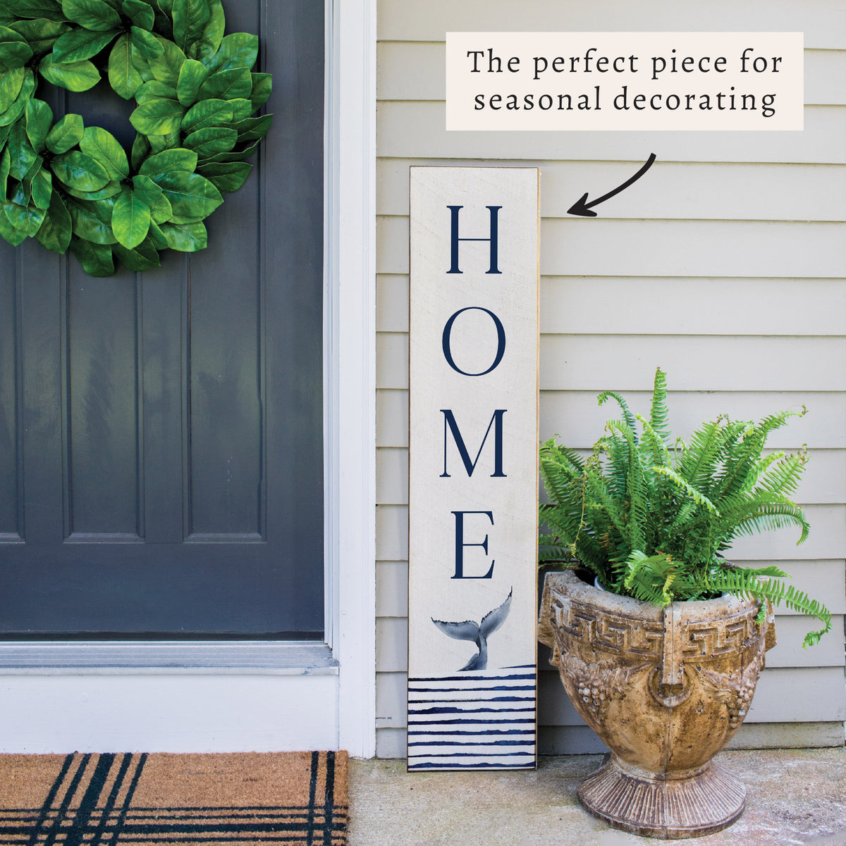 Whale Tail Porch Leaner