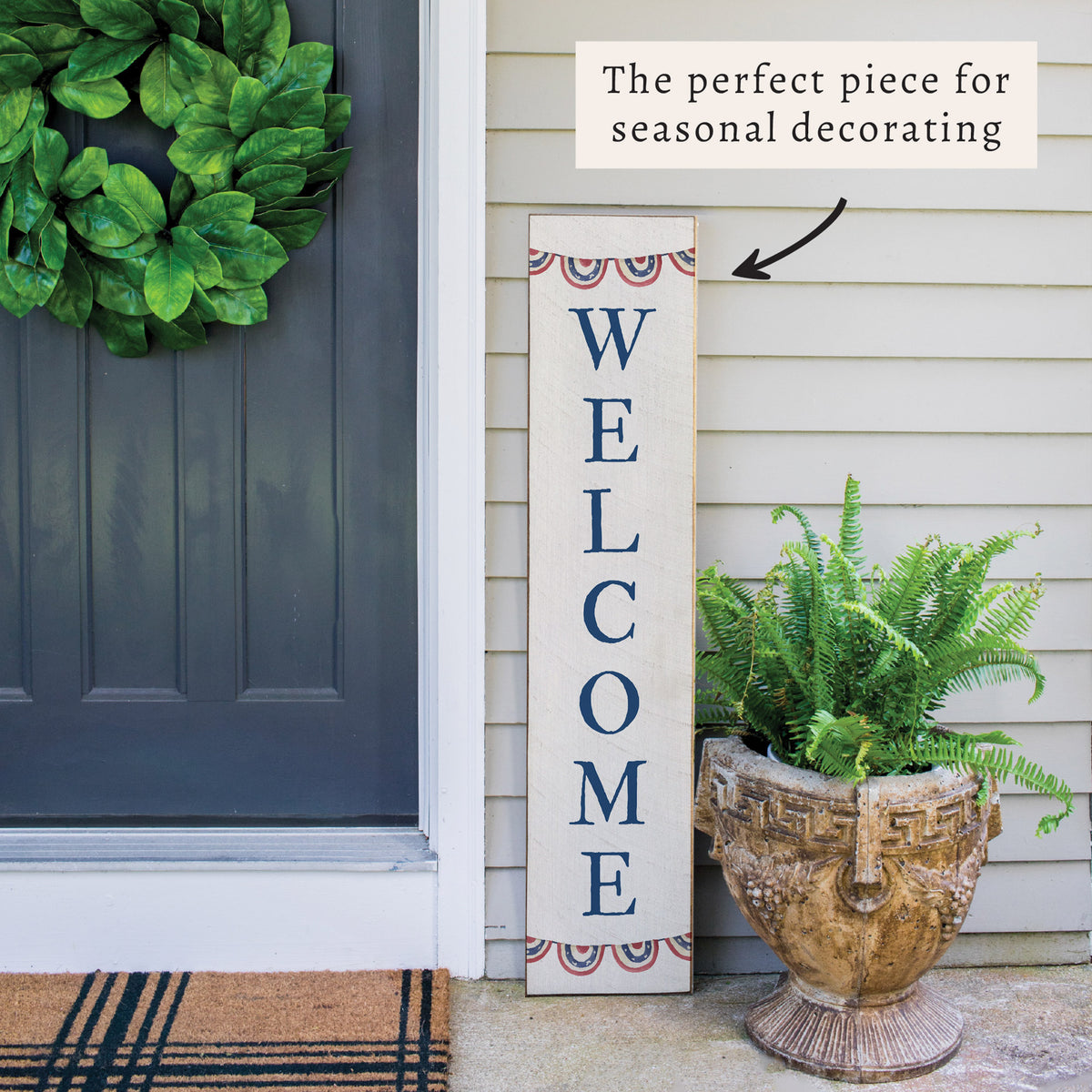 America Banner Porch Leaner