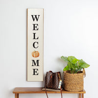 Pumpkin Welcome Barn Wood Sign