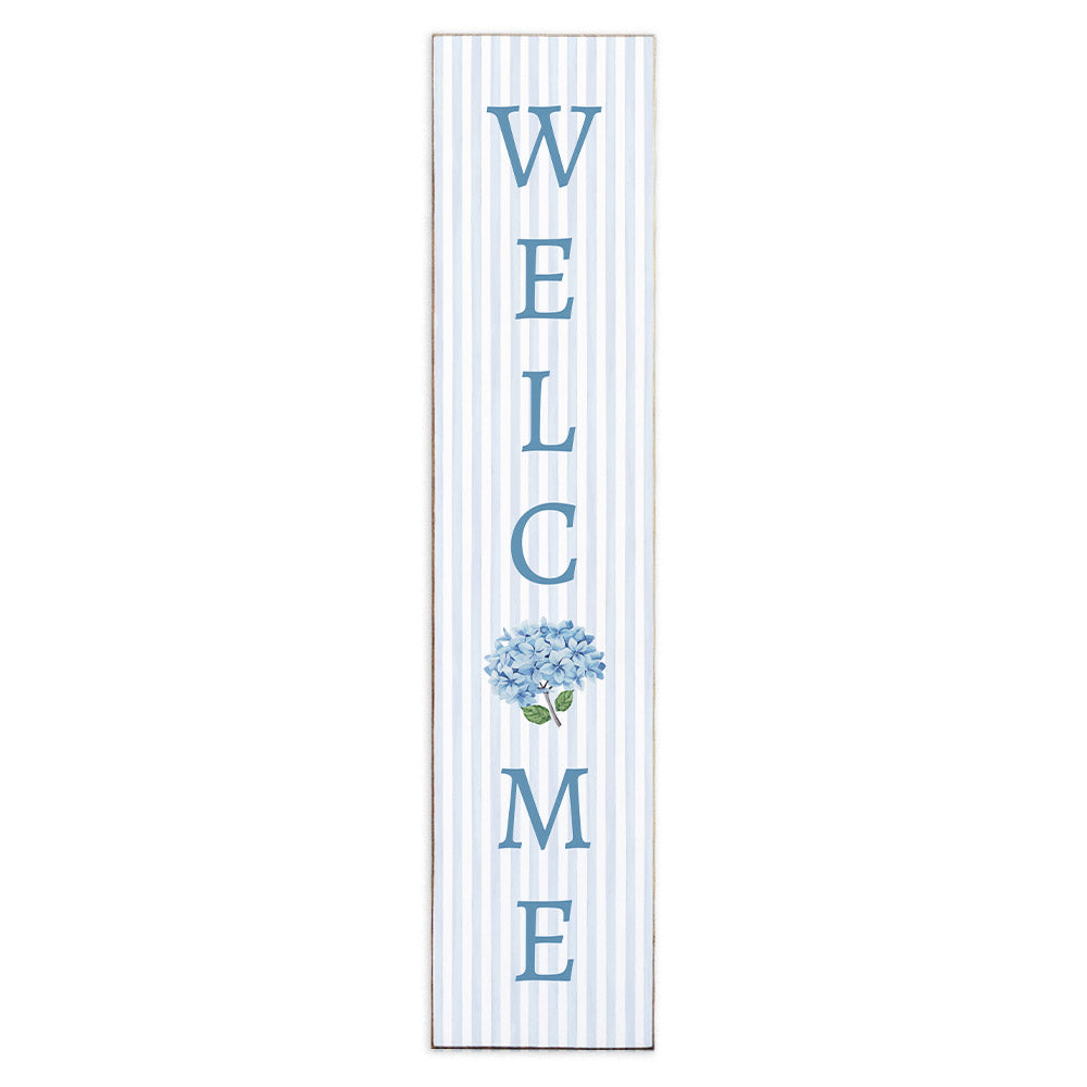 Blooming Hydrangea Welcome Porch Leaner