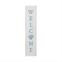 Blooming Hydrangea Welcome Barn Wood Sign