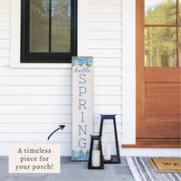 Hello Spring Hydrangea Bloom Porch Leaner