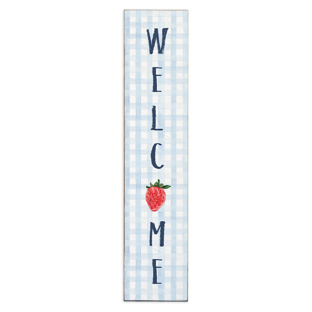 Strawberry Welcome Porch Leaner