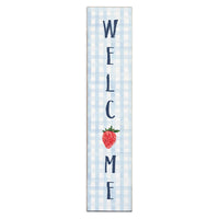 Strawberry Welcome Porch Leaner