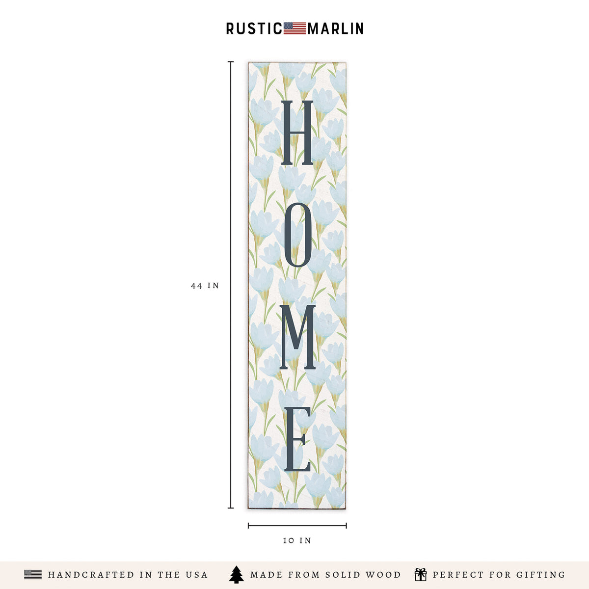 Blue Blossom Home Porch Leaner