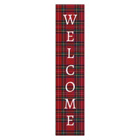 Classic Tartan Welcome Porch Leaner