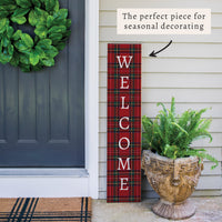 Classic Tartan Welcome Porch Leaner