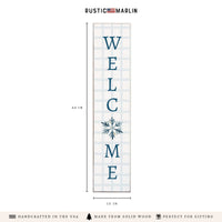 Snowflake Welcome Porch Leaner