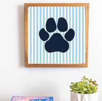 Preppy Paw Wall Art