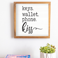 Kiss Block Wall Art