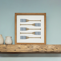 Striped Oars Wall Art