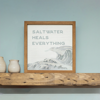 Saltwater Heals Everything Wall Art