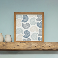 Repeating Shell 12" x 12" Wall Art