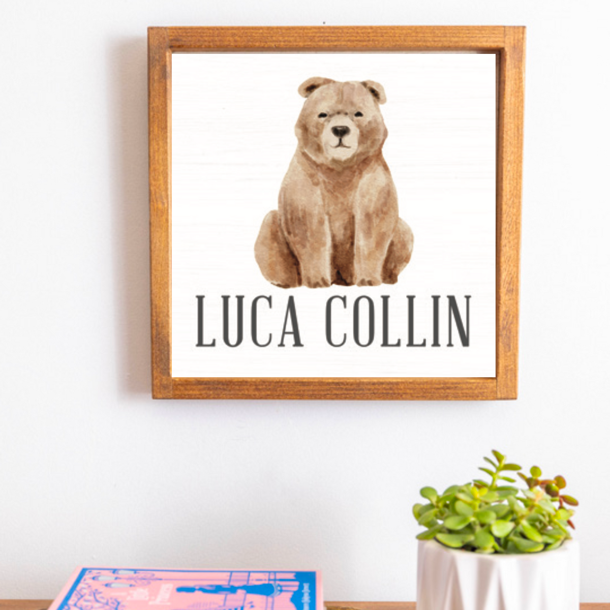 Bear Personalized Wall Art