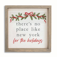 Holiday No Place Like Personalized Wall Art
