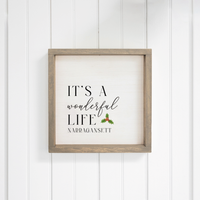 Personalized It's A Wonderful Life Wall Art