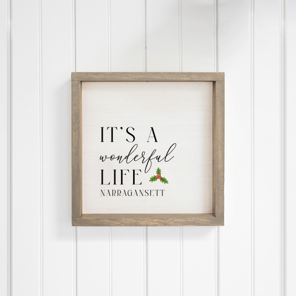 Personalized It's A Wonderful Life Wall Art