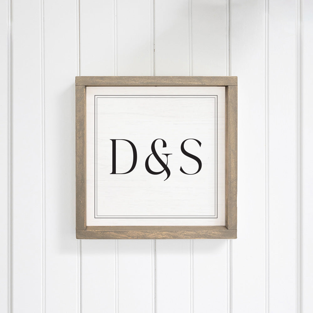 Initials Personalized Wall Art