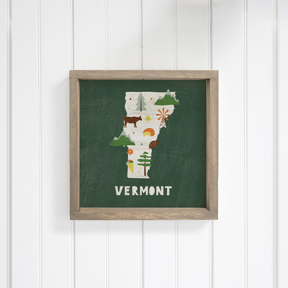 Vermont State Icons Wall Art