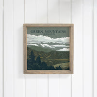 Green Mountains Wall Art