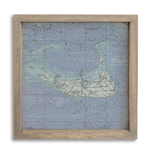 Nantucket Map Wall Art
