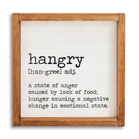 Hangry Definition 12" x 12" Wall Art