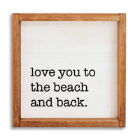 Love You To The Beach Wall Art