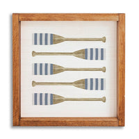 Striped Oars Wall Art