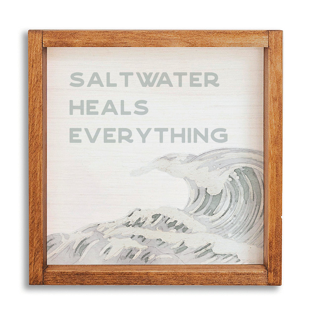 Saltwater Heals Everything Wall Art