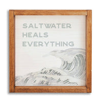Saltwater Heals Everything Wall Art