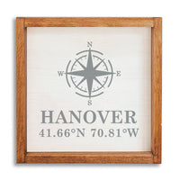 Compass Coordinates Personalized Wall Art