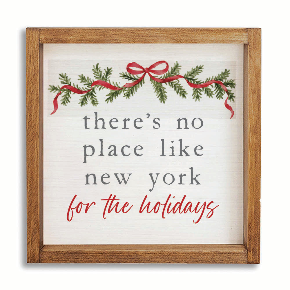 Holiday No Place Like Personalized Wall Art