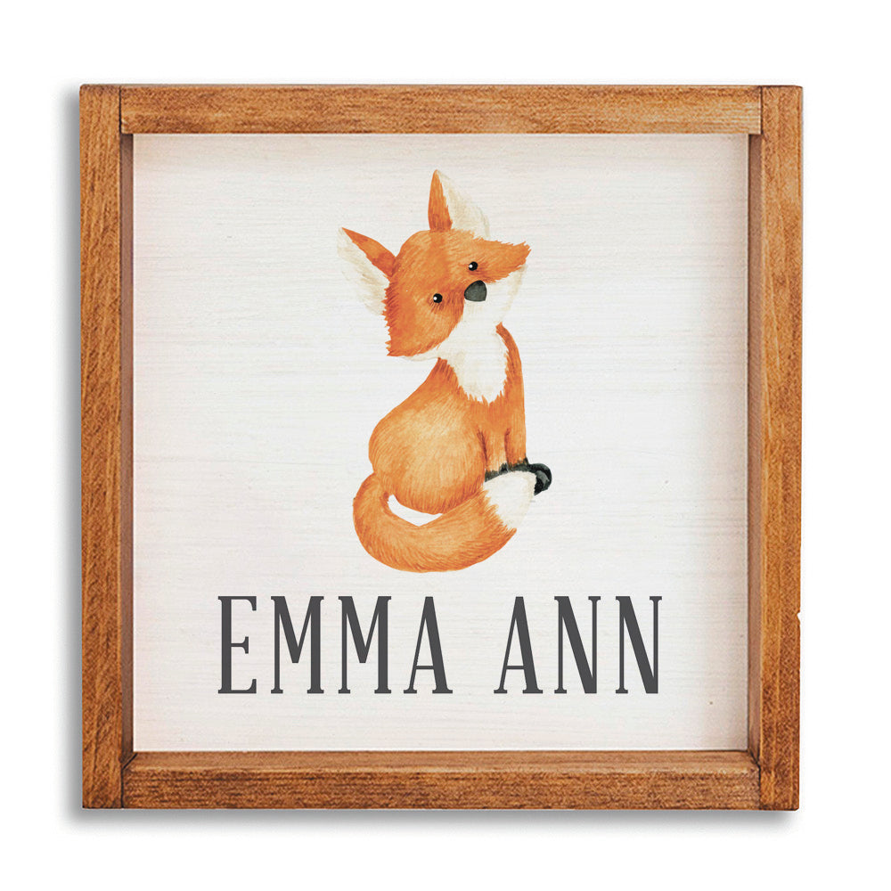 Fox Personalized Wall Art