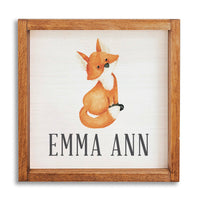 Fox Personalized Wall Art