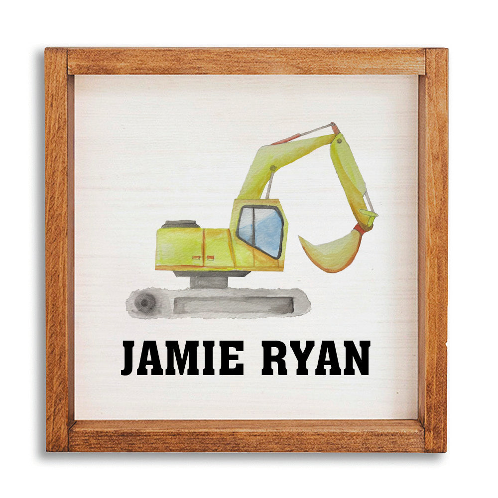 Digger Personalized Wall Art