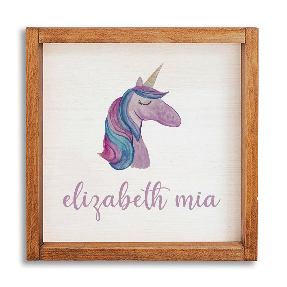 Unicorn Personalized Wall Art