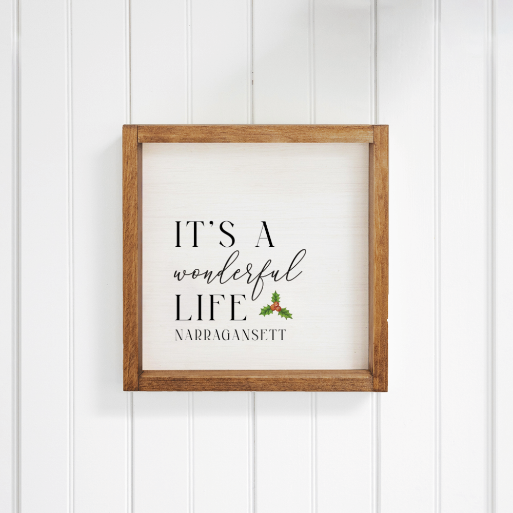 Personalized It's A Wonderful Life Wall Art