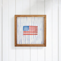 American Flag Watercolor Wall Art
