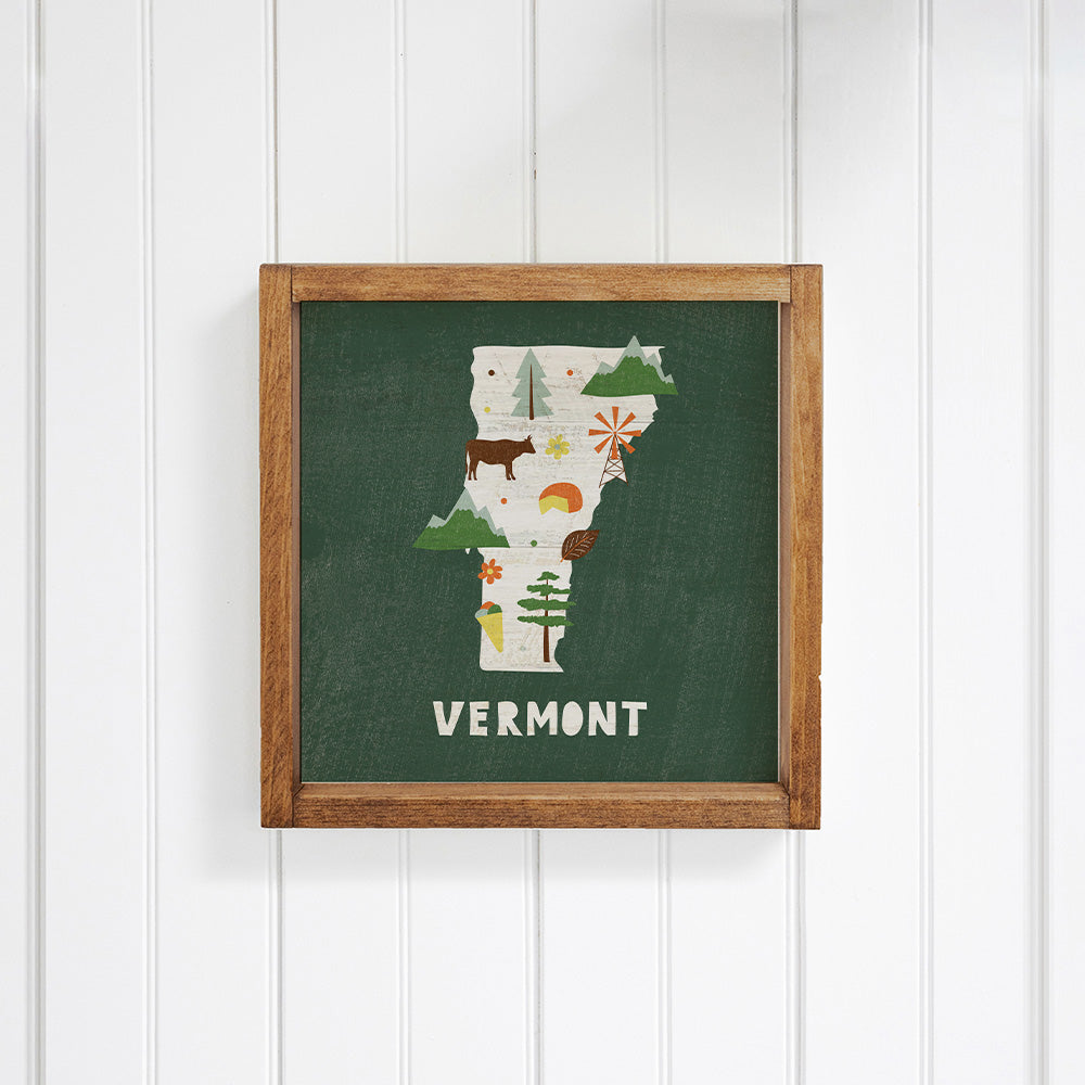 Vermont State Icons Wall Art