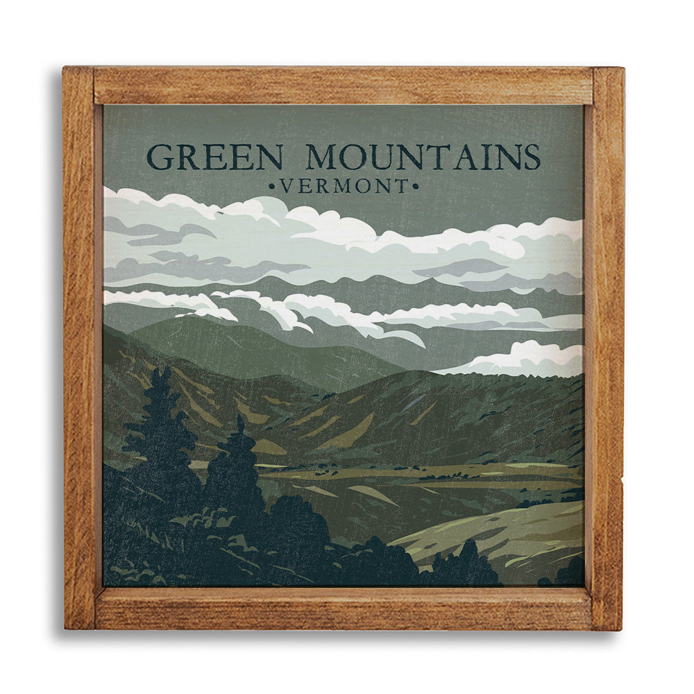 Green Mountains Wall Art