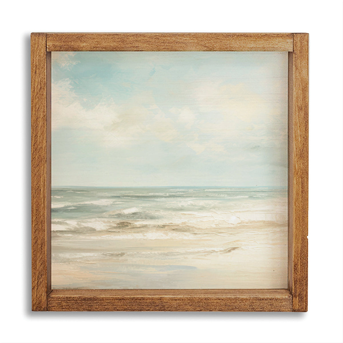 Sea Beach Landscape Wall Art 12" x 12"