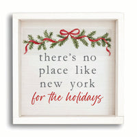 Holiday No Place Like Personalized Wall Art