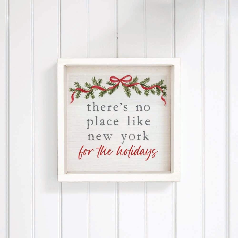 Holiday No Place Like Personalized Wall Art