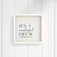 Personalized It's A Wonderful Life Wall Art