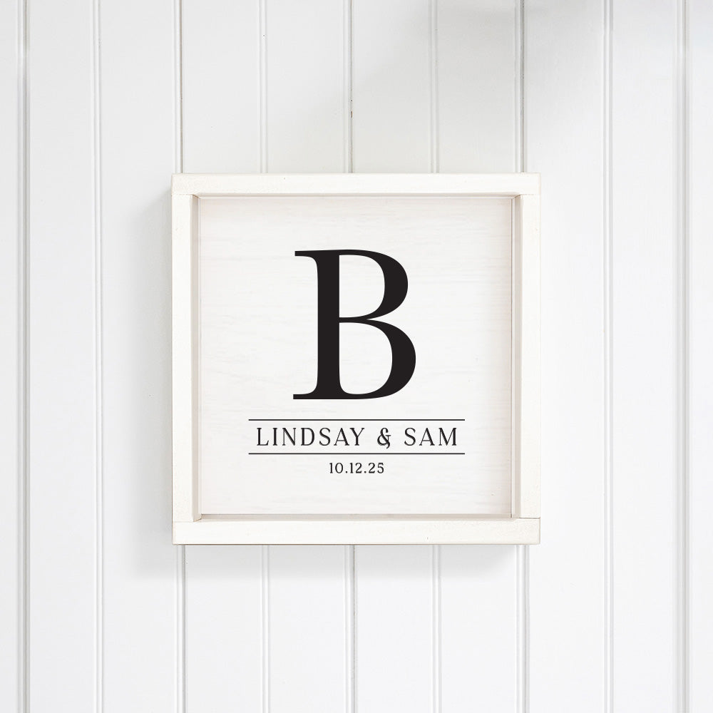 Initial Personalized Wall Art