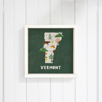 Vermont State Icons Wall Art