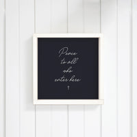 Peace to All Who Enter Here Wall Art