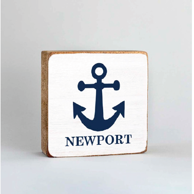 Anchor Personalized Wood Block
