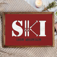 Ski Personalized Serving Tray